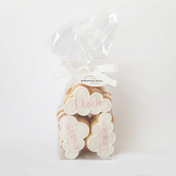 nuage biscuit glaçage royal décoré à la main