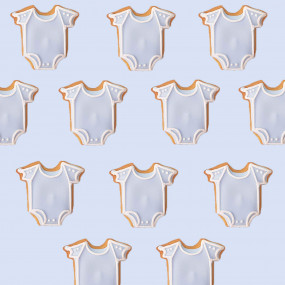 Vêtement body bodies biscuit glacé décoré