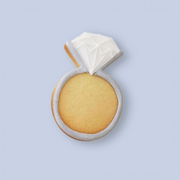Biscuit bague demande en mariage