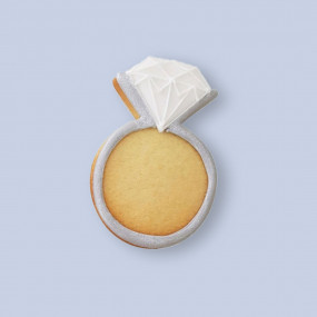 Biscuit bague demande en mariage