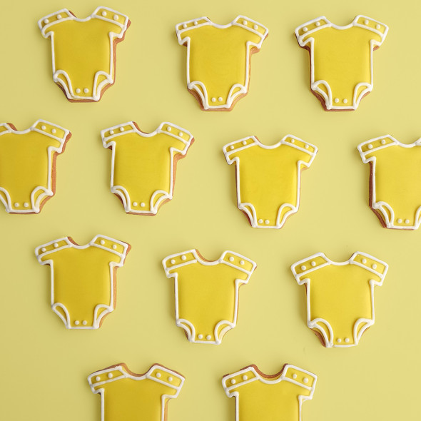 Vêtement body bodies biscuit glacé décoré