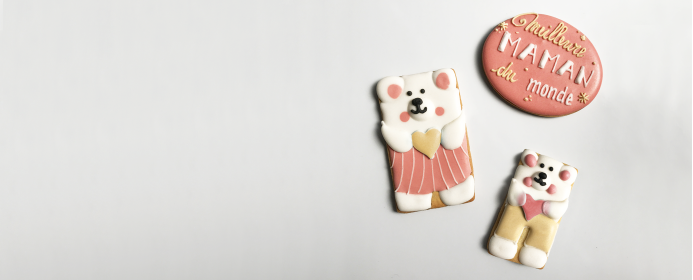 Biscuits décorés pour la Fête des Mères